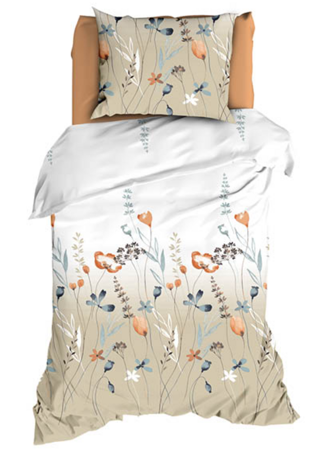 Romanette Dekbedovertrek Zizi Beige - Katoensatijn