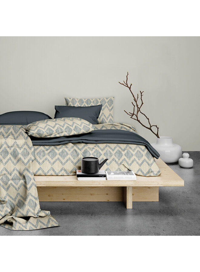 Romanette Dekbedovertrek Mazzini Antraciet - Katoen