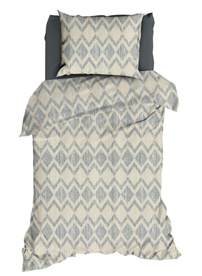 Romanette Dekbedovertrek Mazzini Antraciet - Katoen