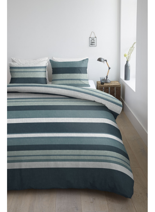 Ambiante Dekbedovertrek Dani Blauw - Katoen