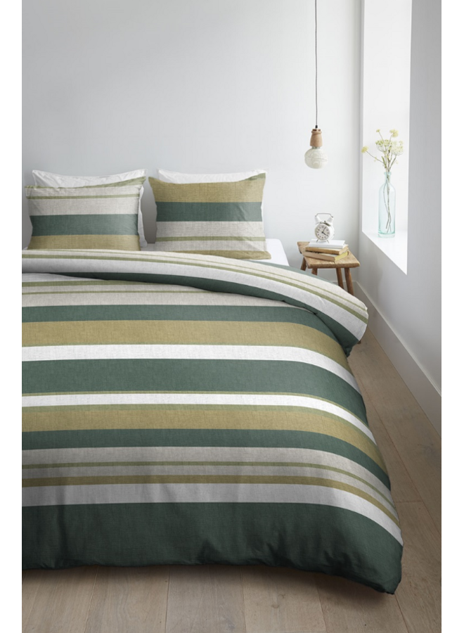 Ambiante Dekbedovertrek Dani Groen - Katoen