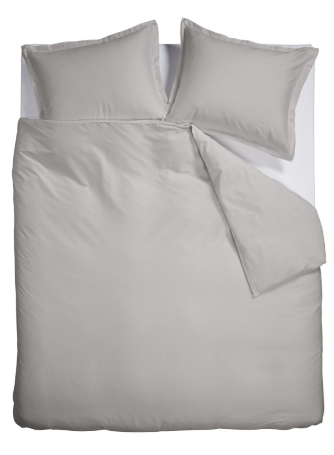Ambiante Dekbedovertrek Satin Uni Grijs - Katoensatijn