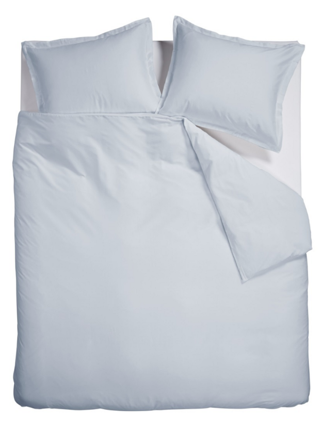 Ambiante Dekbedovertrek Satin Uni Licht Blauw - Katoensatijn