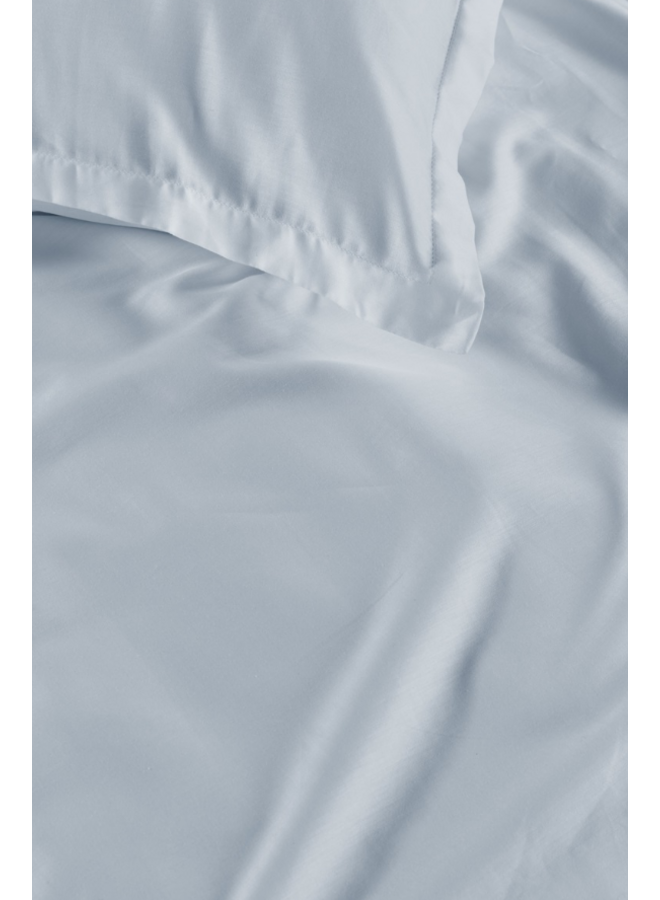 Ambiante Dekbedovertrek Satin Uni Licht Blauw - Katoensatijn
