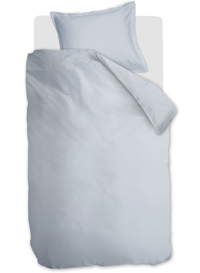 Ambiante Dekbedovertrek Satin Uni Licht Blauw - Katoensatijn