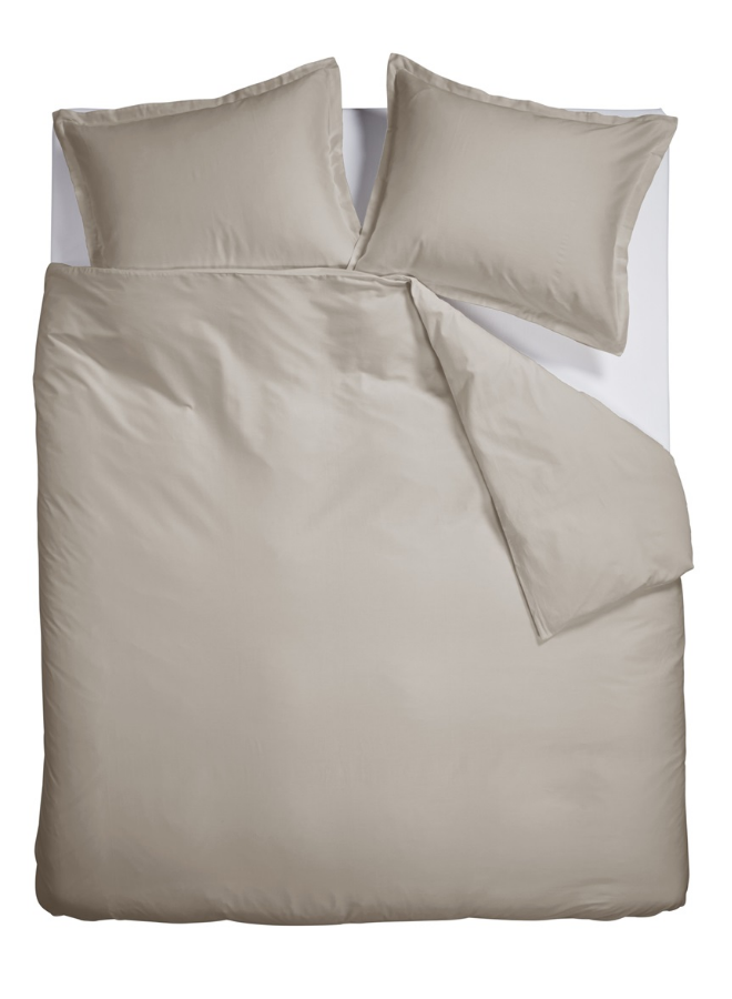 Dekbedovertrek Satin Uni Zand - Katoensatijn PL1