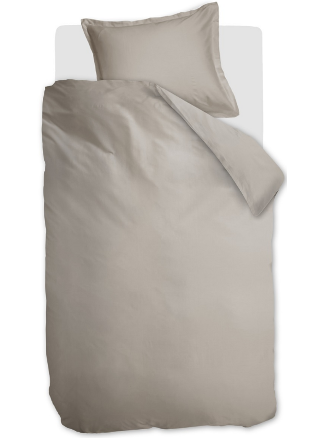 Ambiante Dekbedovertrek Satin Uni Zand - Katoensatijn
