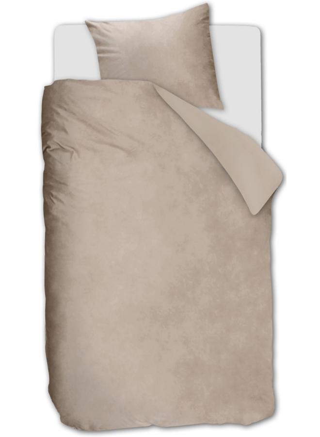 Ambiante Dekbedovertrek Uni Zand - Velvet