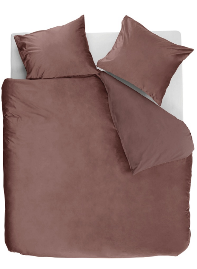 Dekbedovertrek Uni Roze - Velvet PL2