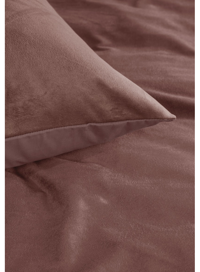 Ambiante Dekbedovertrek Uni Roze - Velvet