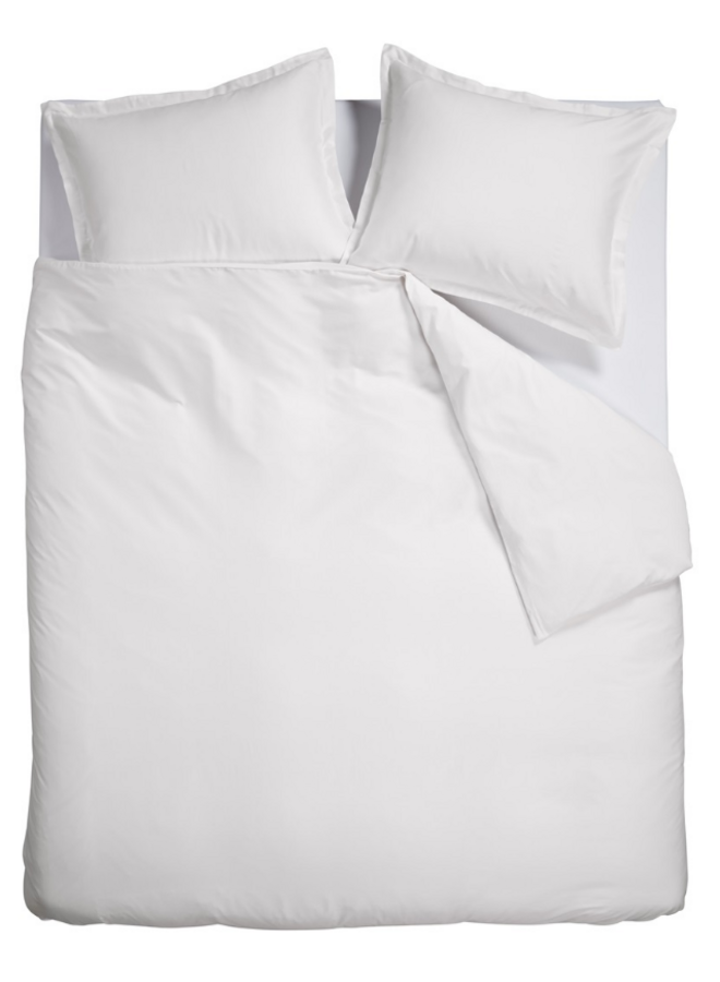 Ambiante Dekbedovertrek Uni Wit - Bamboe