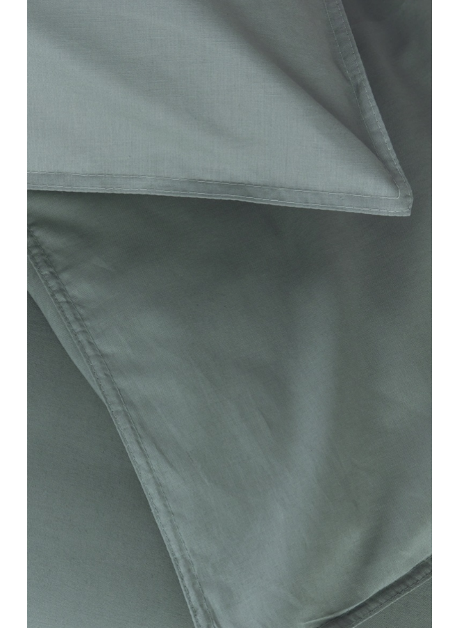 Ambiante Dekbedovertrek Uni Groen - Bamboe