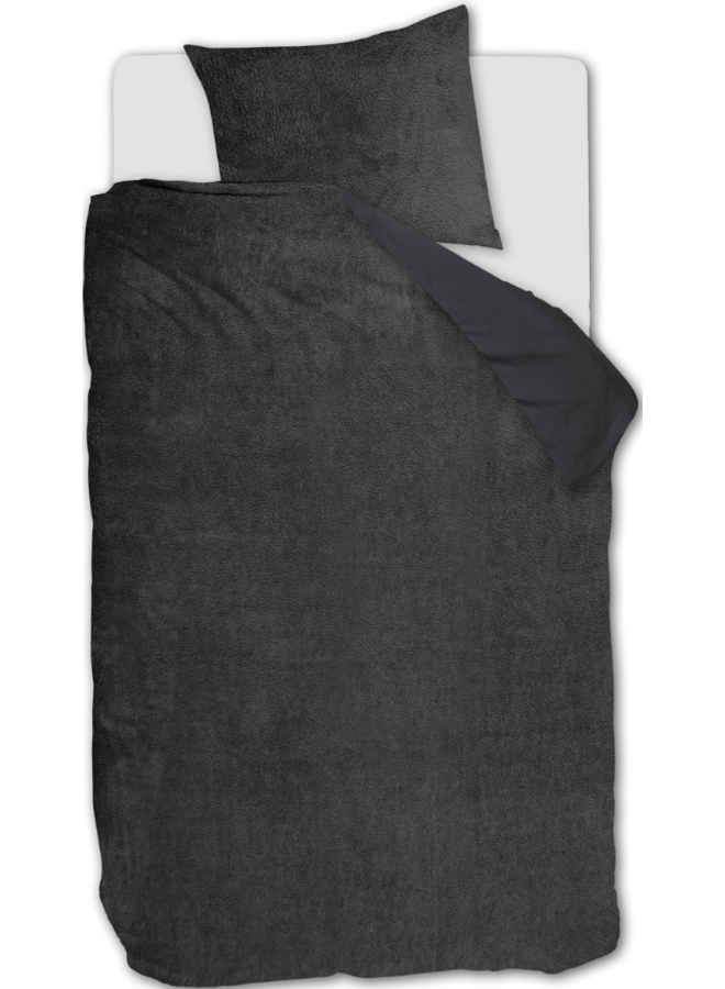 Ambiante Dekbedovertrek Plush Antraciet - Teddy