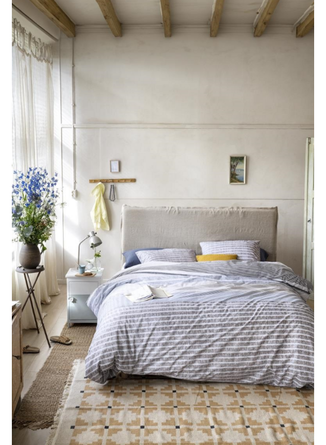 Ariadne At Home Dekbedovertrek France Blauw - Katoen