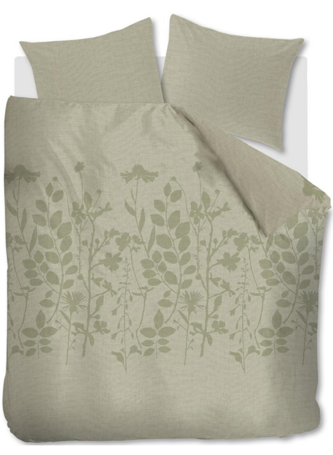 Ariadne At Home Dekbedovertrek Plant Groen - Katoen
