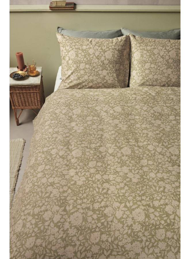 Ariadne At Home Dekbedovertrek Shapes Groen - Katoen