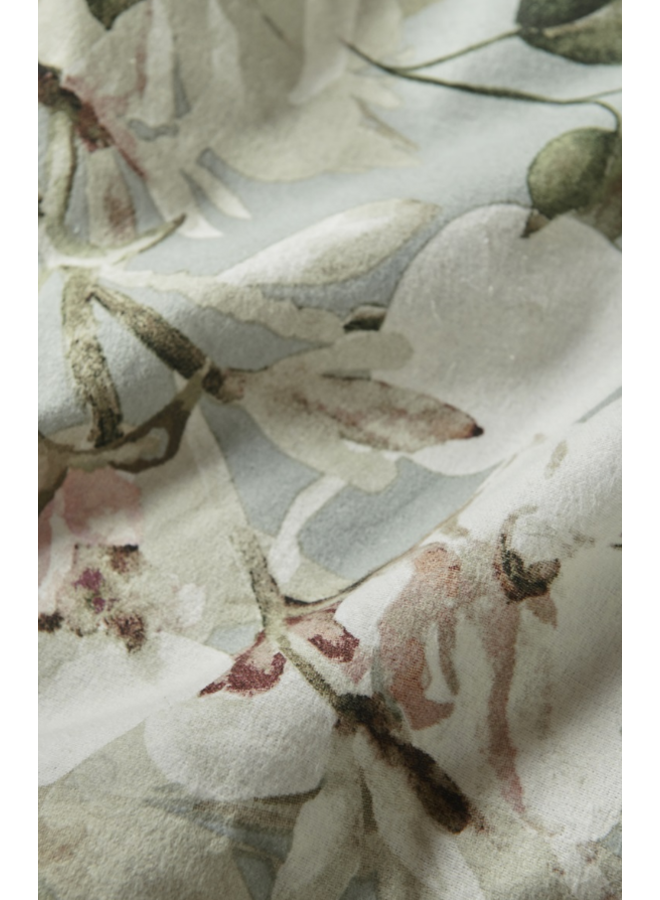 Ariadne At Home Dekbedovertrek Autumn Blossom Groen - Katoen