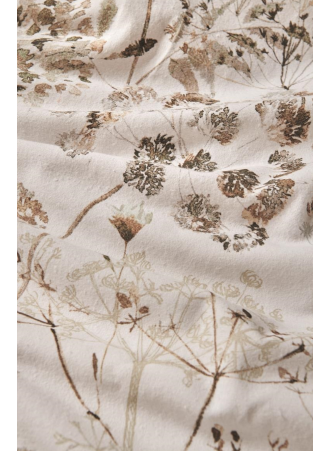 Ariadne At Home Dekbedovertrek Windy Creme - Flanel