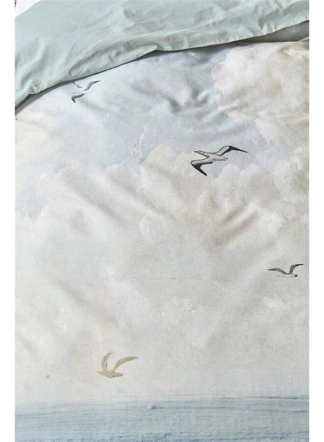 At Home Dekbedovertrek Seaclouds Blauw - Katoen