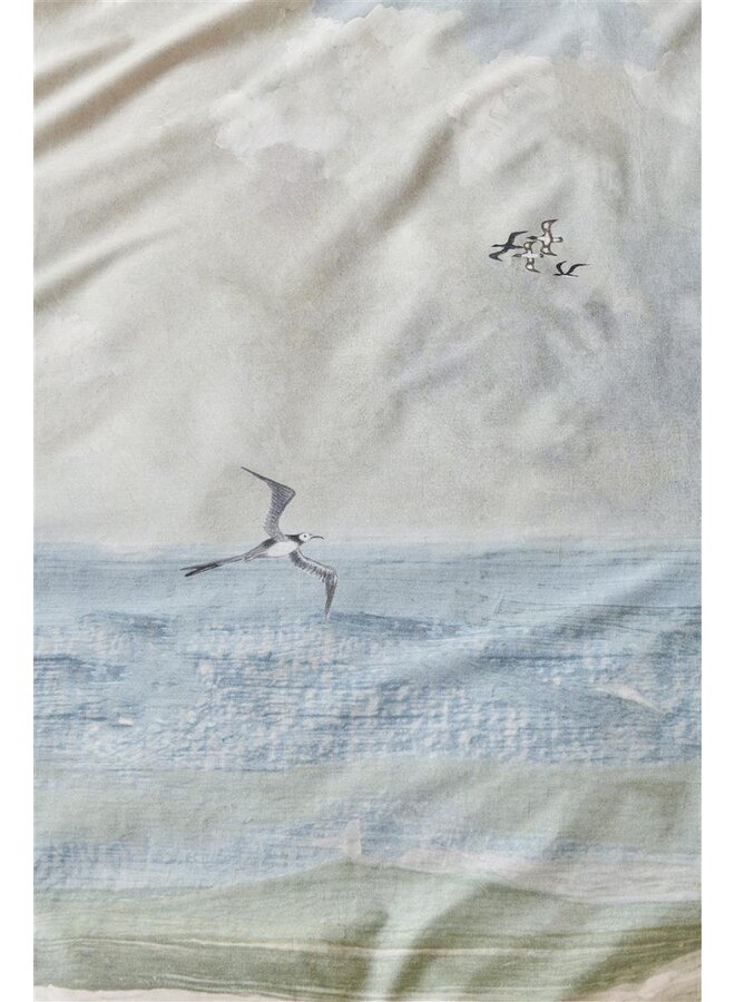 At Home Dekbedovertrek Seaclouds Blauw - Katoen