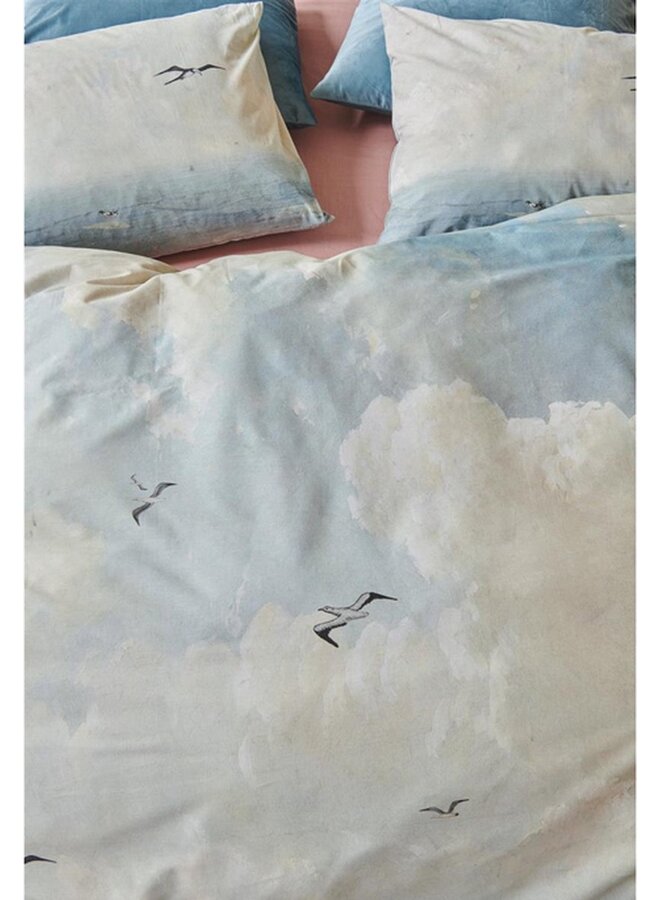 At Home Dekbedovertrek Seaclouds Blauw - Katoen