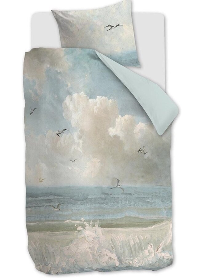 At Home Dekbedovertrek Seaclouds Blauw - Katoen