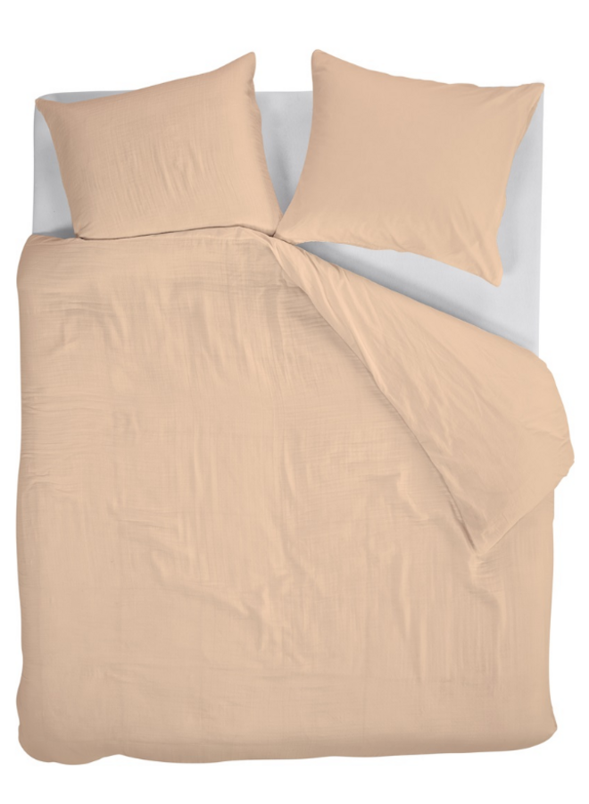 At Home Dekbedovertrek Optimism Naturel - Mousseline katoen
