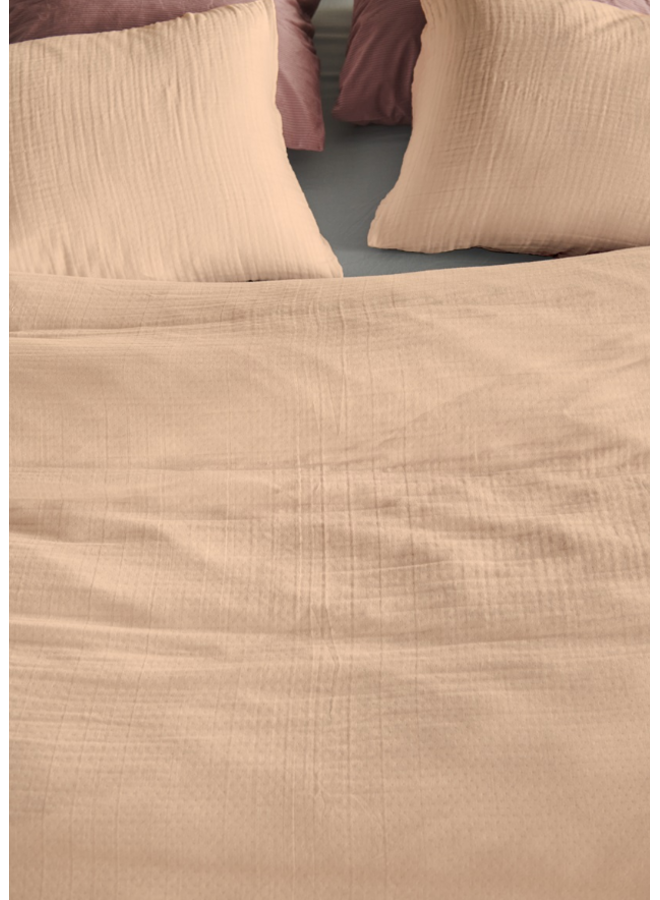 At Home Dekbedovertrek Optimism Naturel - Mousseline katoen