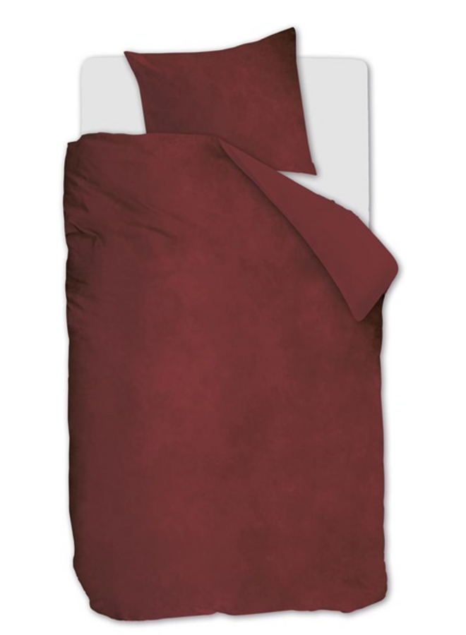 At Home Dekbedovertrek Tender Rood - Velvet