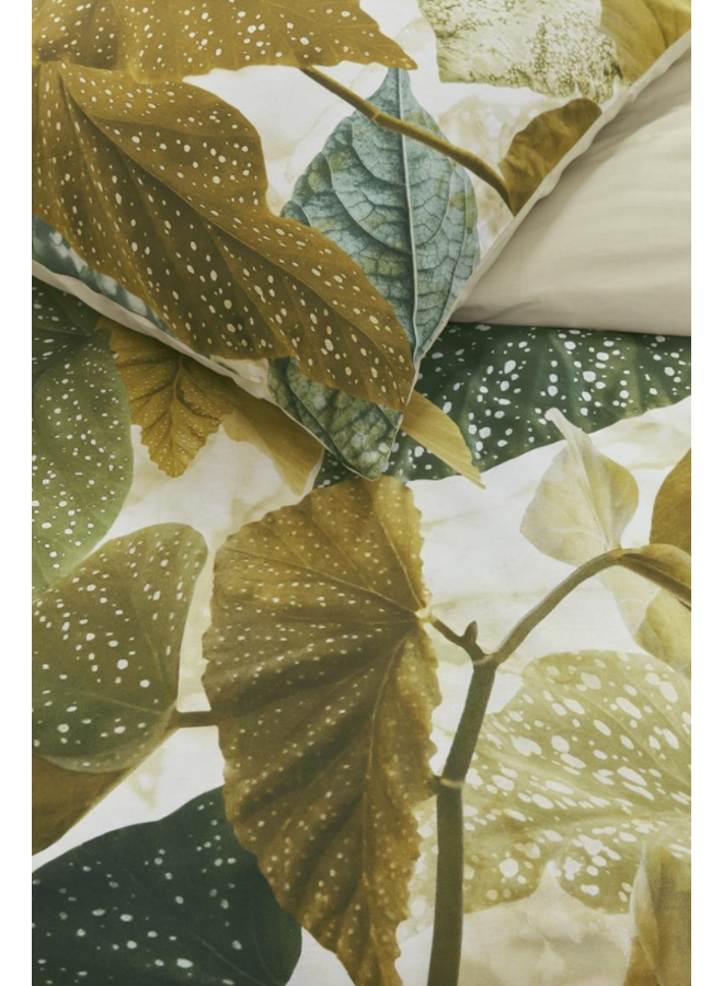 Beddinghouse Dekbedovertrek Begonia Olijfgroen - Katoen