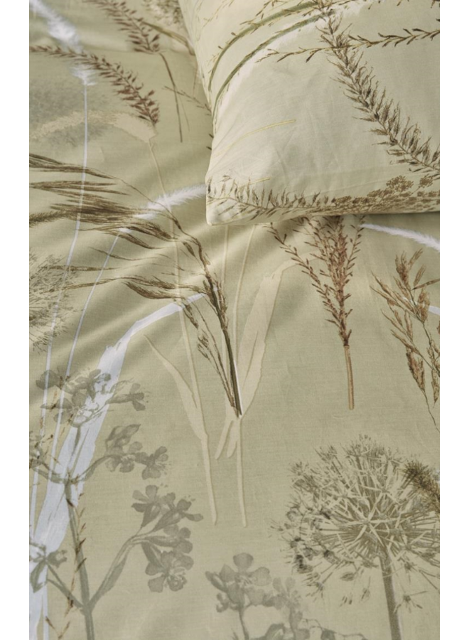 Beddinghouse Dekbedovertrek Amelie Groen - Katoen