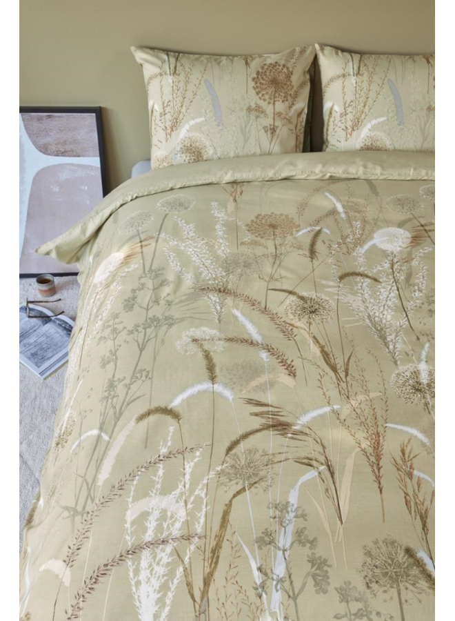 Beddinghouse Dekbedovertrek Amelie Groen - Katoen