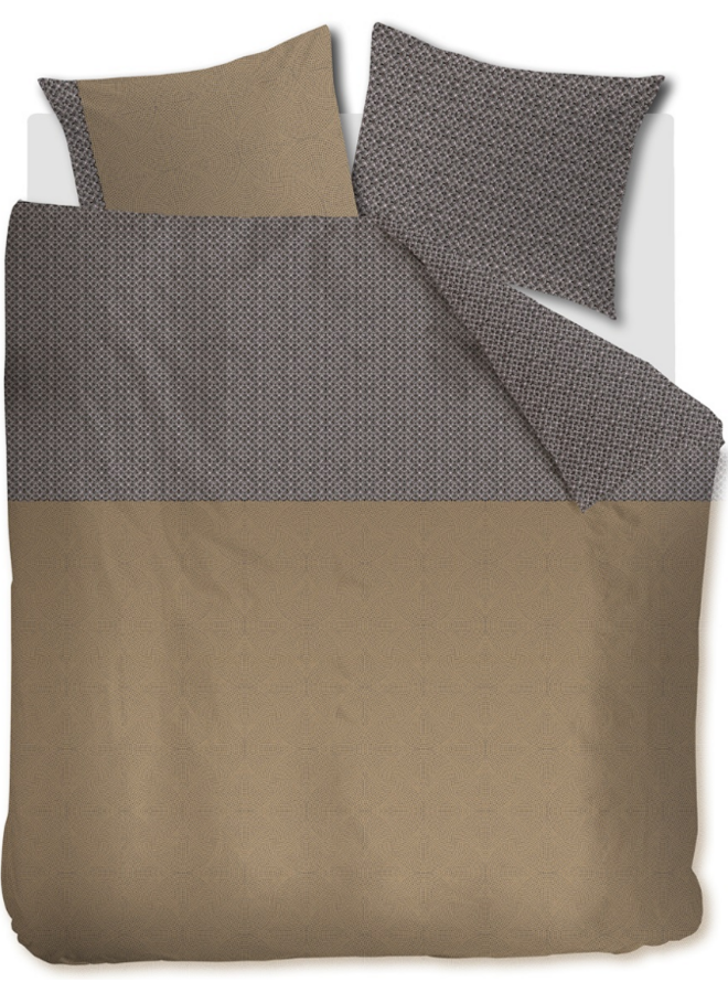 Dekbedovertrek Anani Taupe - Lyocell/Katoen PL1