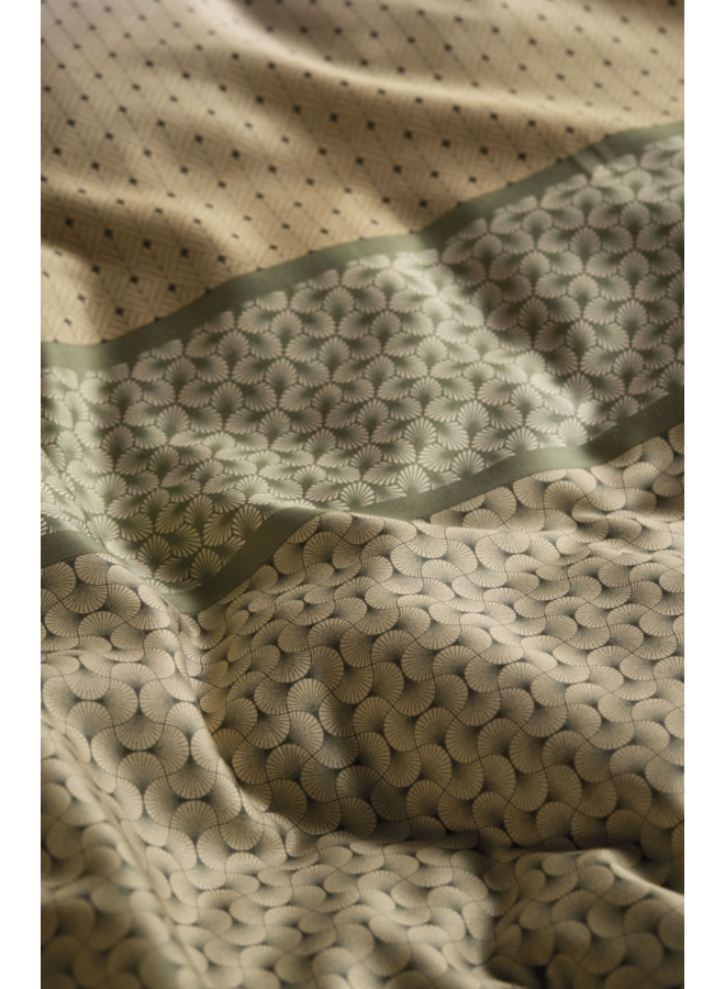 Beddinghouse Dekbedovertrek Carter Groen - Lyocell/Katoen