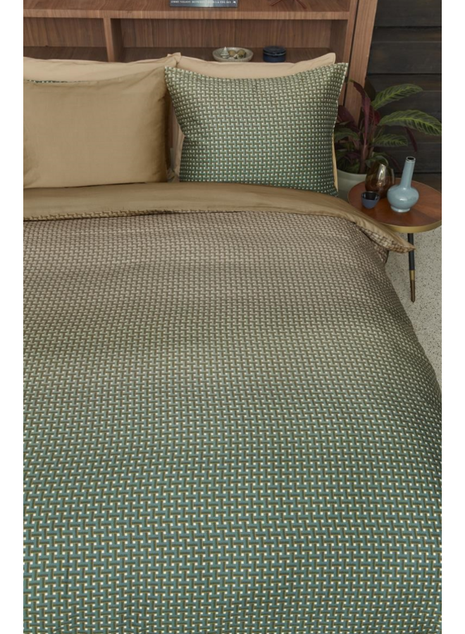 Beddinghouse Dekbedovertrek Alvaro Groen - Lyocell/Katoensatijn
