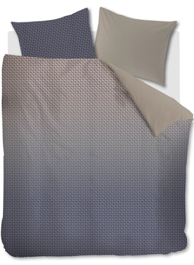Dekbedovertrek Alvaro Blauw - Lyocell/Katoensatijn