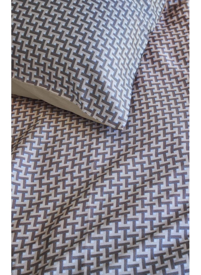 Beddinghouse Dekbedovertrek Alvaro Blauw - Lyocell/Katoensatijn