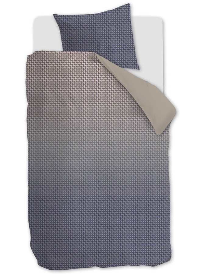 Beddinghouse Dekbedovertrek Alvaro Blauw - Lyocell/Katoensatijn