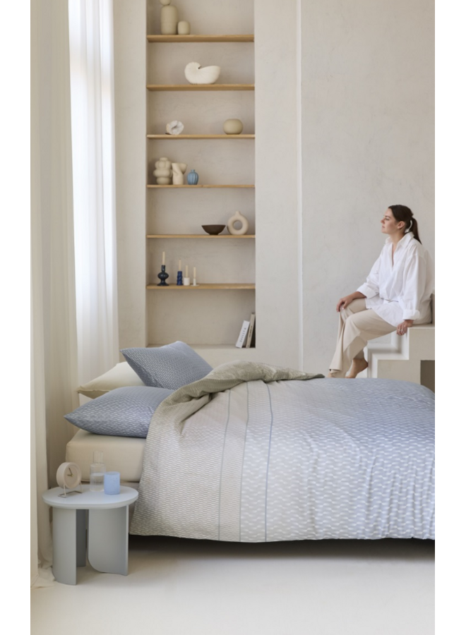 Beddinghouse Dekbedovertrek Archer Blauw - Lyocell/Katoensatijn