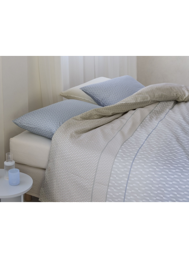 Beddinghouse Dekbedovertrek Archer Blauw - Lyocell/Katoensatijn