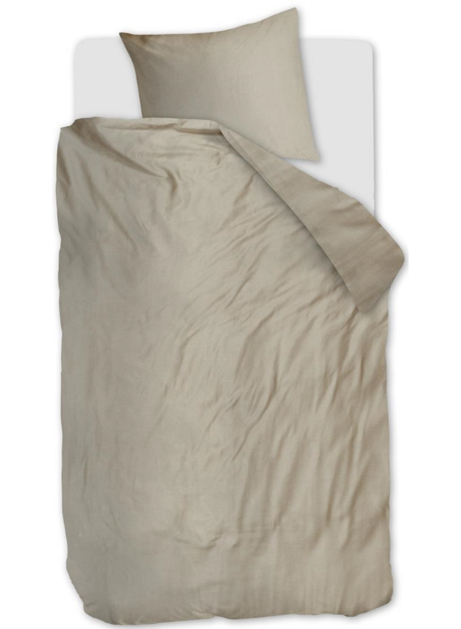 Beddinghouse Dekbedovertrek Change Zand - Lyocell/Katoensatijn