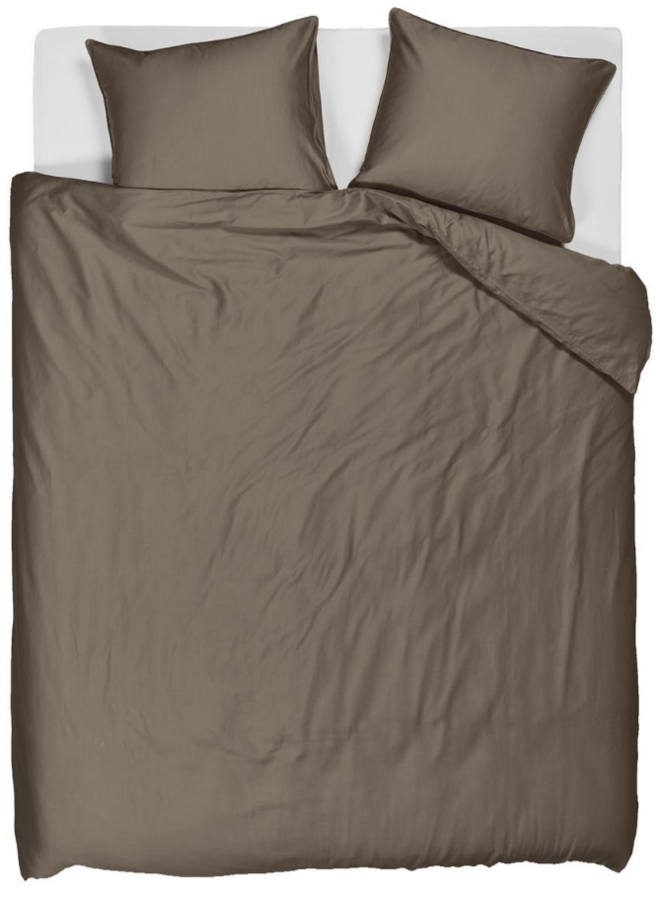 Dekbedovertrek Change Taupe - Lyocell/Katoensatijn