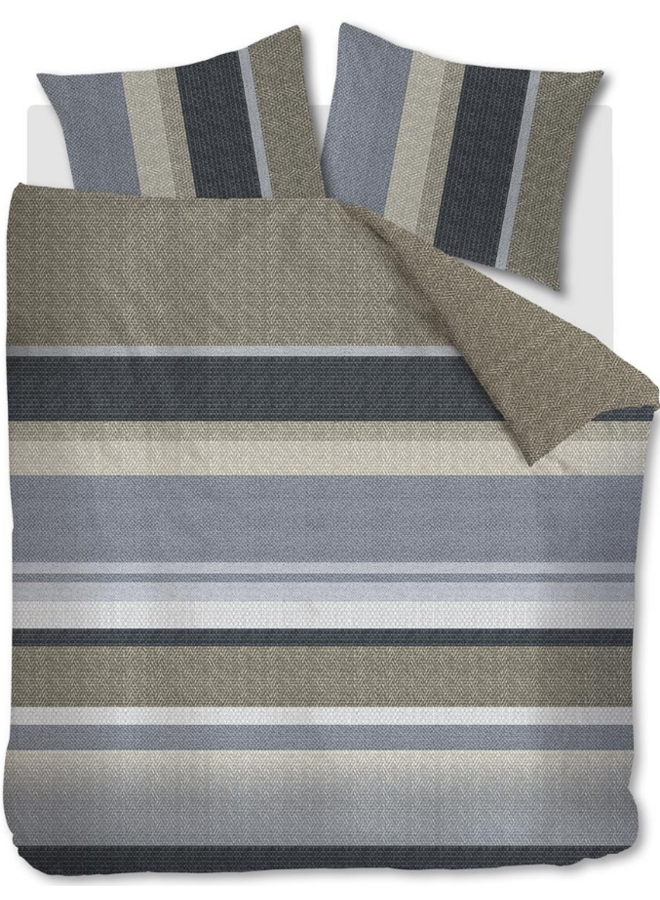 Dekbedovertrek Jorren Blauwgrijs - Katoen