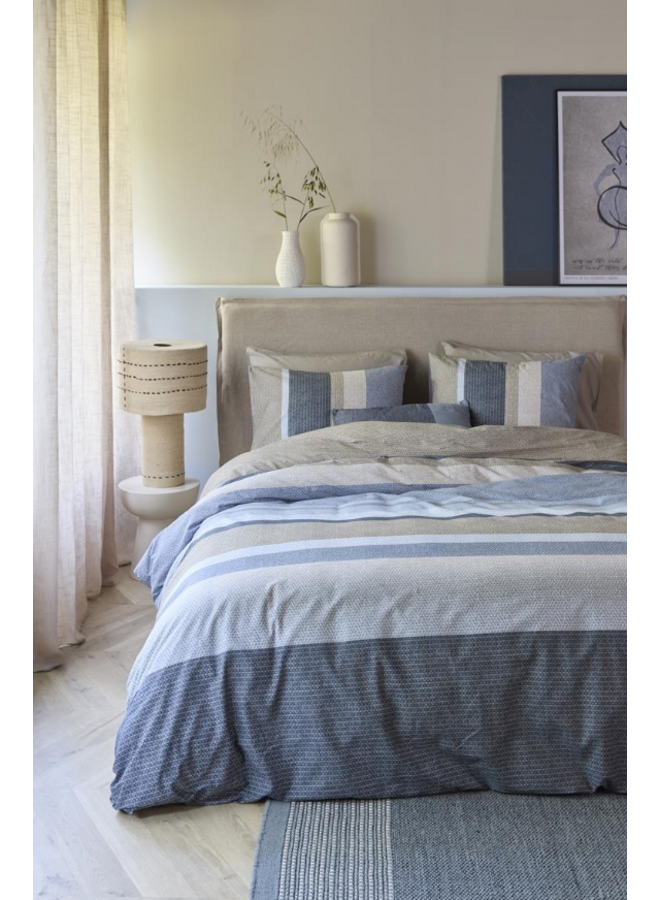 Beddinghouse Dekbedovertrek Jorren Blauwgrijs - Katoen