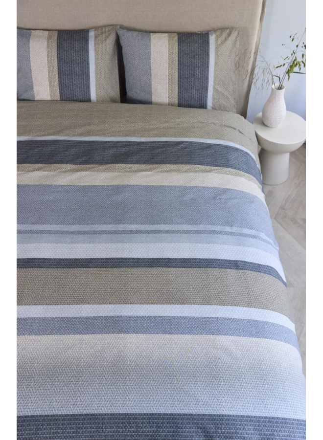 Beddinghouse Dekbedovertrek Jorren Blauwgrijs - Katoen