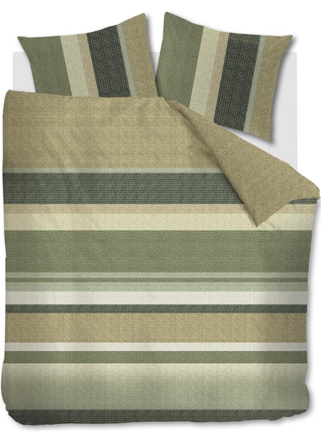 Dekbedovertrek Jorren Olijfgroen - Katoen PL2