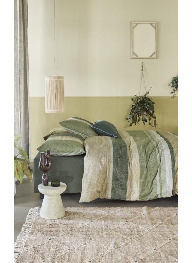 Beddinghouse Dekbedovertrek Jorren Olijfgroen - Katoen