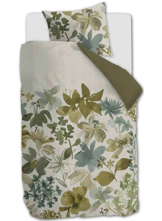 Beddinghouse Dekbedovertrek Lilian Groen - Katoen