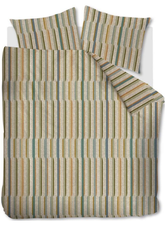 Beddinghouse Dekbedovertrek Annie Groen - Gerecyled Katoen