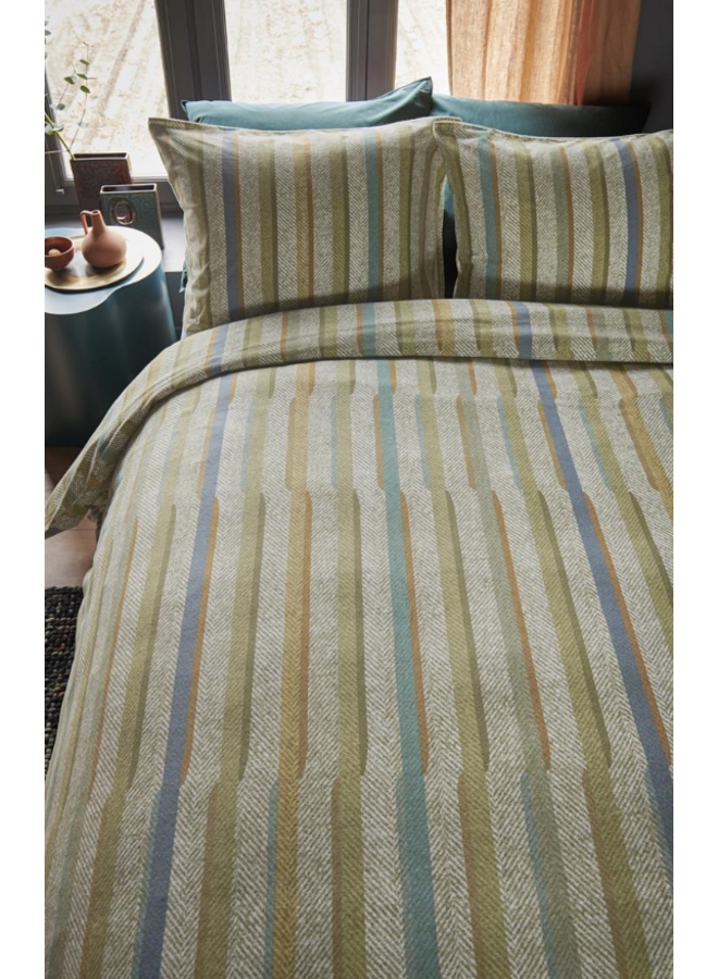 Beddinghouse Dekbedovertrek Annie Groen - Gerecyled Katoen